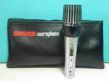 Vintage 1980S Shure 548SD Dynamic Microphone And Pouch Strong Output USA