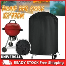 Outdoor Heavy Duty BBQ Round Grill Cover Barbecue Waterproof Protection 58*77cm