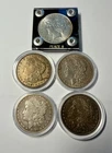 (5) Five U.S. SILVER DOLLARS: 1879-P, 1890-P, 1899-O, 1921-P & 1923-P VF-AU