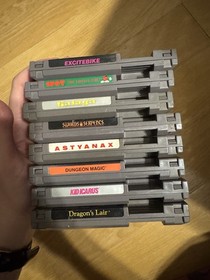 Nintendo NES game Lot Kid Icarus Spot Dragon Lair Excitebime Galaga