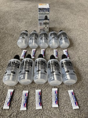 NeilMed Sinus Rinse (Lot of 10) Bottles 8 OZ + Packet Exp: 11/29