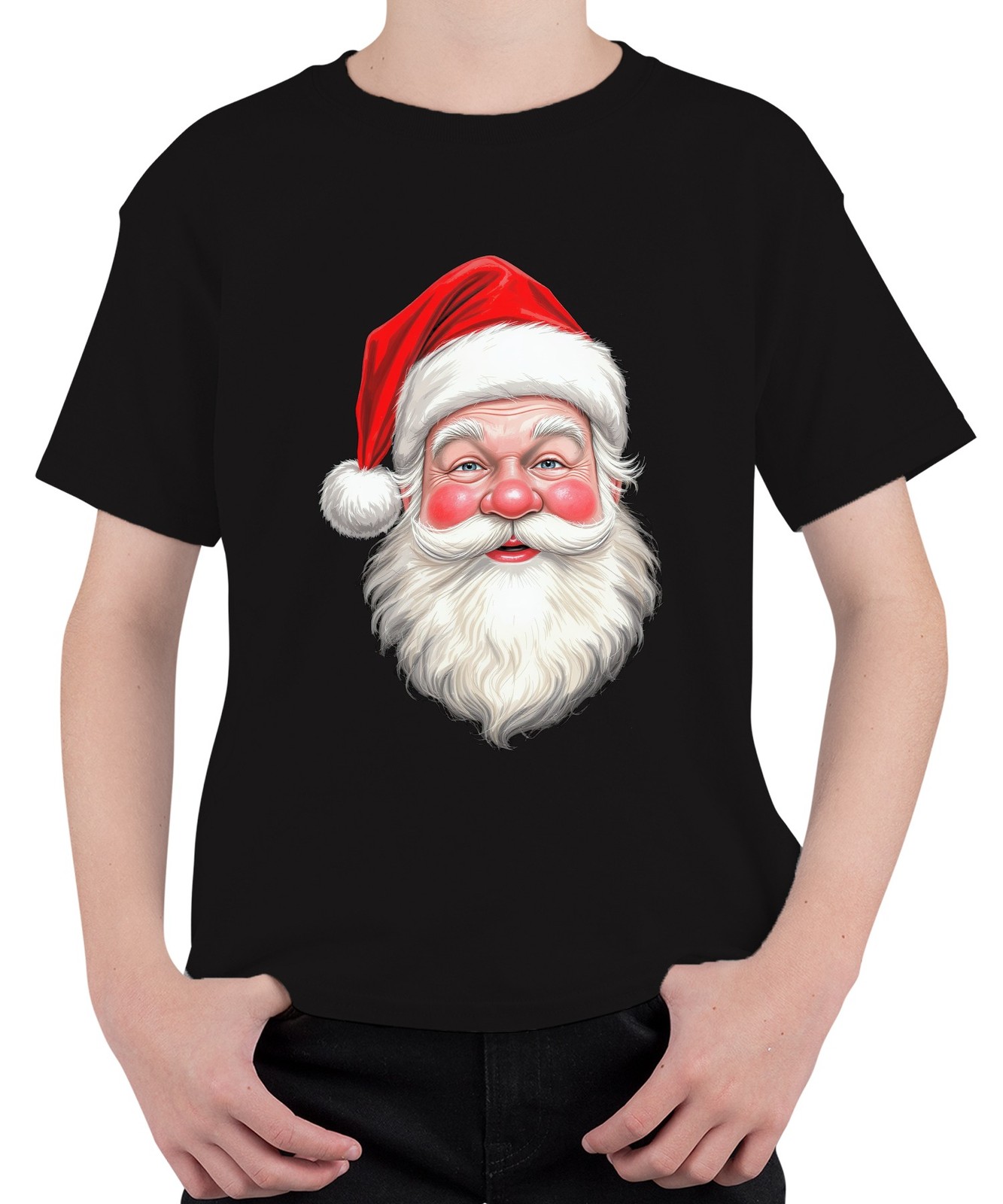 Santa Claus Santa Claus Portrait Realistic Vintage Retro Merry Unisex Kids 