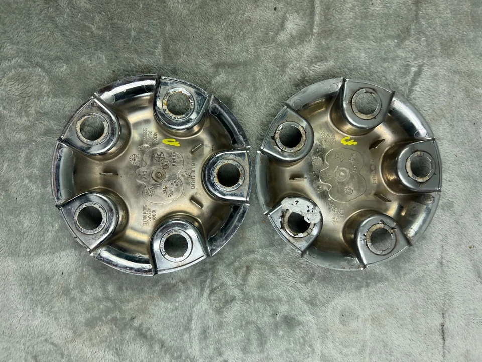 2000-01 DODGE RAM 1500 2500 3500 Chrome Wheel Center Caps (5 Stud Wheel) Set (2) - Image 4 of 4
