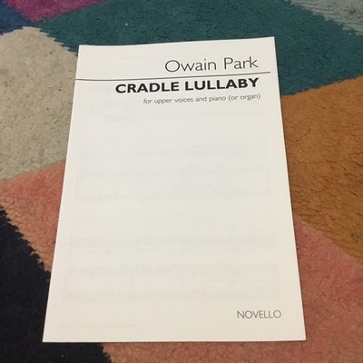 CRADLE LULLABY . UPPER VOICES & PIANO . Rare vintage sheet music . Free shipping
