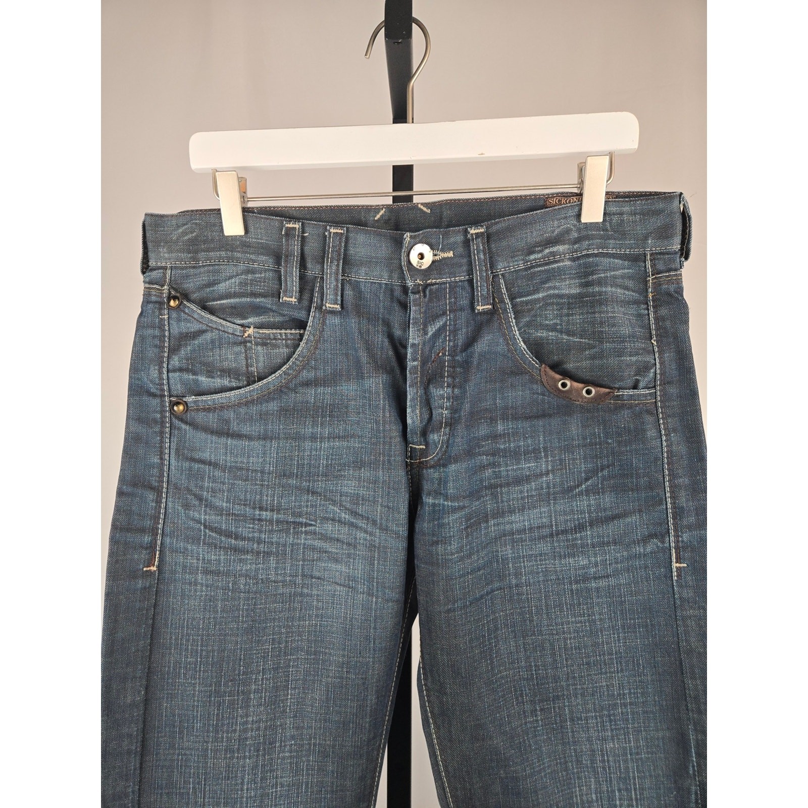 Sickonineteen Pull & Bear Dark Wash Straight Leg Jeans Men's EUR 42 / MEX/US 32 image 5