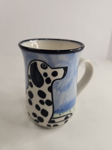 Karen Donleavy handbemalt DALMATINER Deluxe Kaffee Tee Becher signiert KD - Bild 6 von 9