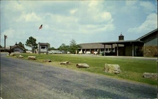 Show Barn Winrock Farm Morrilton Arkansas ~ vintage postcard
