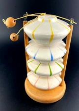 Vintage  Holt Howard PIXIEWARE Stacking Seasons Salt & Pepper Set & Base; 1958