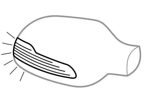 For Jeep Wrangler 87-02 Driver & Passenger Side Manual View Mirrors Heated Foto 4 de 4