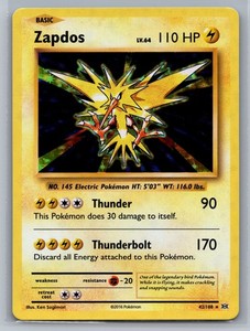 Zapdos 42/108 XY Evolutions Holo Rare