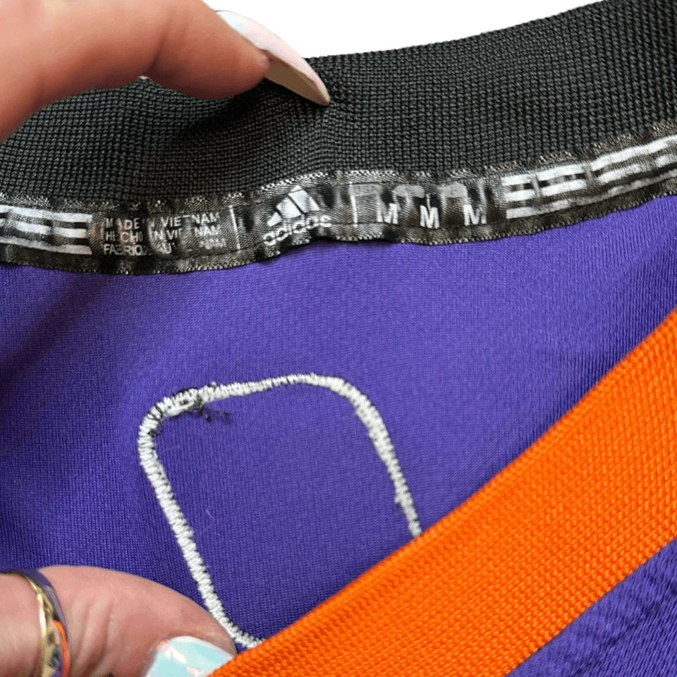 Camiseta Adidas Para Hombre Púrpura Naranja NBA Phoenix Suns Eric Bledsoe Swingman Mediana Foto 3 de 4