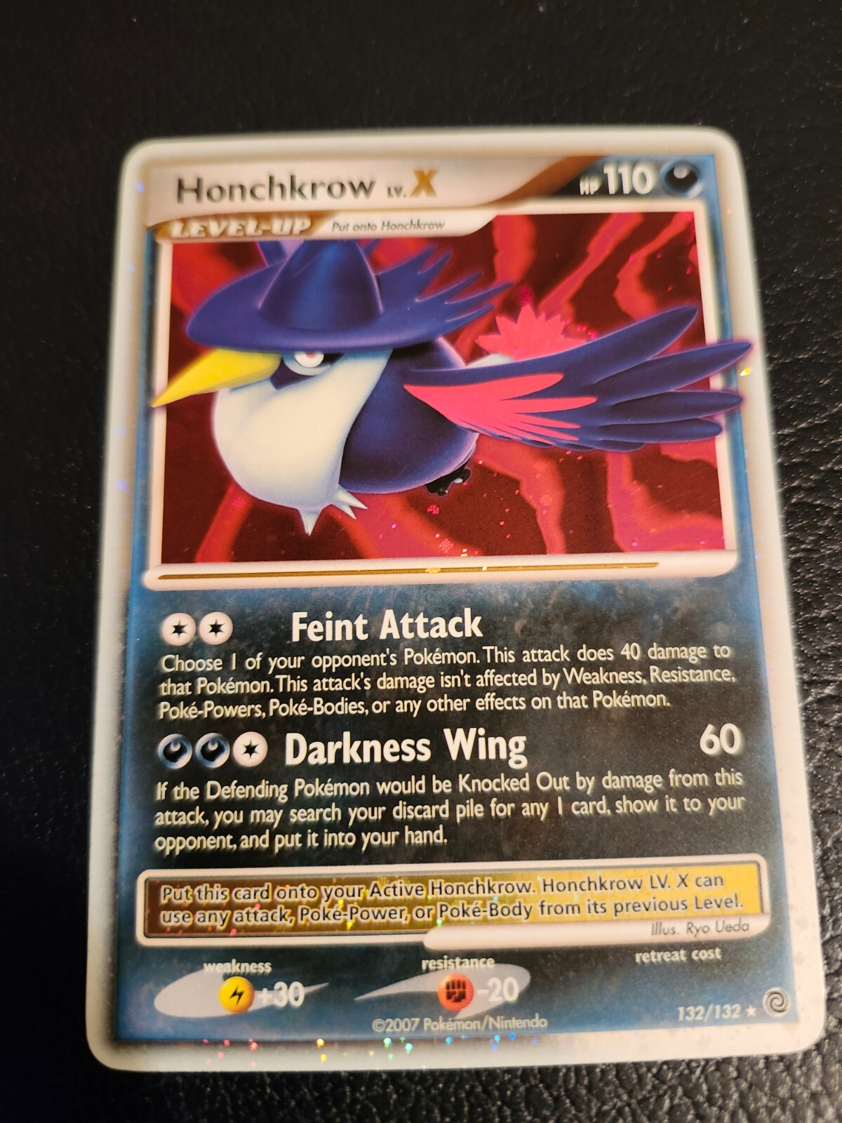 Pokemon Card Honchkrow Lv X (Secret Wonders)