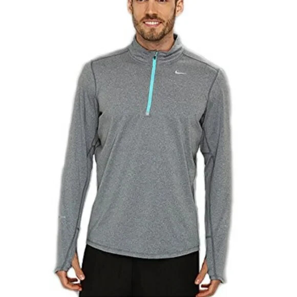 NIKE Dri-FIT ペーサー 1/4ジップ スウェット 送関込 Nike Running Dri Fit Element 1/4-Zip Pullover Mens Sz L
