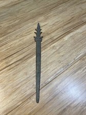 Vintage Brass Ornate Sword Knife Letter Opener KG JD