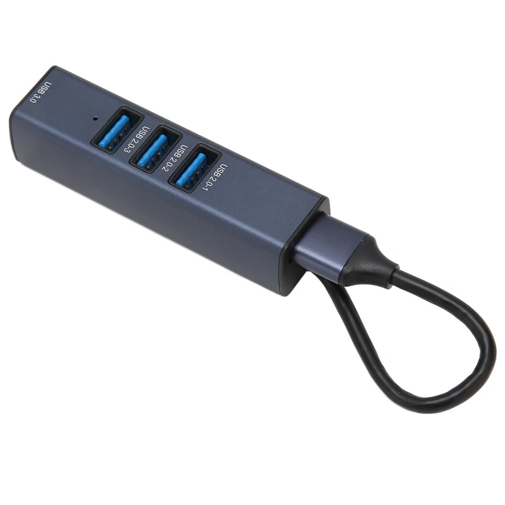 4-Port USB 3.0 Hub with 5Gbps Speed, Hot-Swappable & Storage Slot
