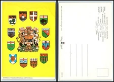 CANADA Postcard - Emblems Of Canadian Provinces & Territories B8