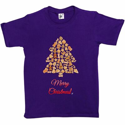 Weihnachtsbaum aus Lebkuchen Weihnachtskekse Kinder Jungen / Mädchen T-Shirt
