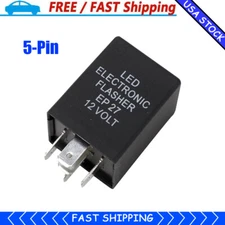 5-Pin EP27 FL27 Electronic LED Flasher Relay Fix As Turn Signal Hyper Flash Fix