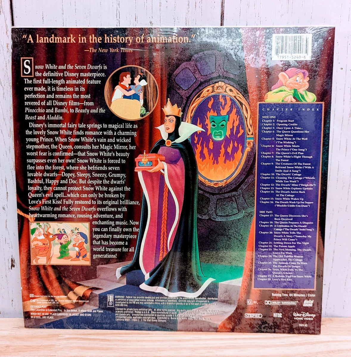For Snow White Chapter 1 Walt Disney Snow White And The Seven Dwarfs Laserdisc Walt Disney Home Video | eBay
