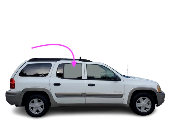 Se adapta a: GMC Envoy XL 2002-2006 y XUV pasajero puerta trasera derecha ventana vidrio/transparente Foto 2 de 4