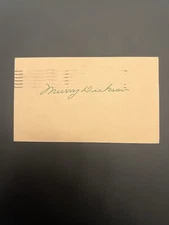 Murry Dickson Signed Government Postcard GPC JSA LOA Stamped 1949