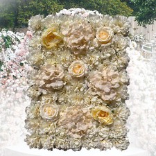 6 Pack Artificial Silk Flower Wall Panels for Weddings and Events Decor