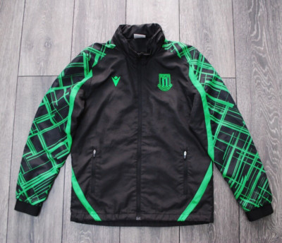 SIZE XS OFFICIAL STOKE CITY 2020/2021 TRACK TOP JACKET MACRON TRAINING FULL ZIP