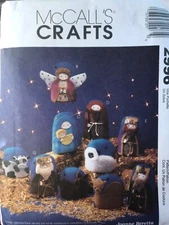 CHRISTMAS NATIVITY  Felt Ornaments & WallHanging - McCall's 2996
