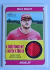 2023 Topps Heritage Clubhouse Collection Mike Trout Game Used Jersey Card CCR-MT