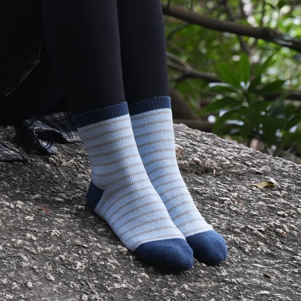 Mujer Dama Calcetines Cálidos Cómodos Esponjosos Ropa para el Hogar Mejor Algodón 4 Pares UK 3-7 Foto 2 de 4