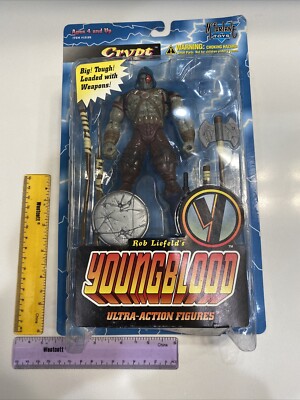 1995 McFarlane Toys Rob Liefeld s Youngblood CRYPT Ultra Action Figure New