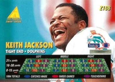 1995 ZENITH #Z108 KEITH JACKSON NMMT DOLPHINS *AZ0680 | eBay 1995 ZENITH #Z108 KEITH JACKSON NMMT DOLPHINS *AZ0680 | eBay