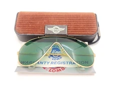 Vintage B&L Ray Ban Bausch & Lomb Turquoise Wings Sunglasses w/Case & Paperwork