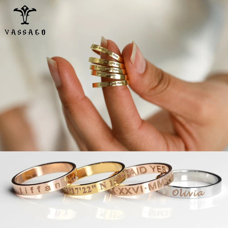 This couple gold ring with name is unique Indian style for wedding or  engagement. Hold your… | Couple wedding rings, Engagement rings couple, Wedding  ring with name