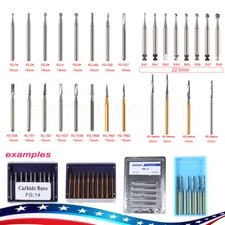 Dental Carbide Burs FG Round 19mm/Surgical Burs 25mm 41 Types For High Speed