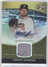 2011 Topps Triple Threads Unity Relic Gold 20/25 Tommy Hanson #TTUAR-8 Auto 0b2