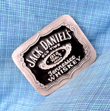 Jack Daniels Old Time Tennessee Whiskey Promo Belt Buckle Vtg 2004 JD .GMP716
