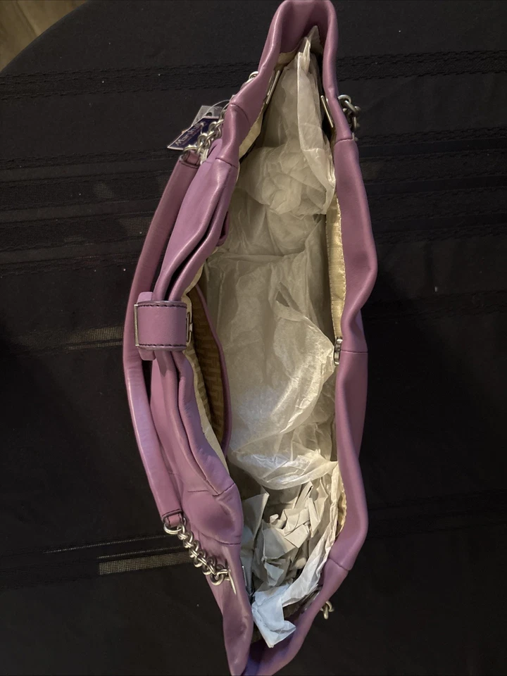 Bolso de Mano Tommy Hilfiger Para Mujer Cartera Púrpura Mediano Nuevo con Etiquetas Foto 2 de 4