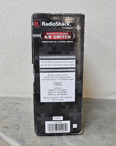 Radio Shack Remote Controlled Video Source A/B Switch 150-1968 - Picture 7 of 8