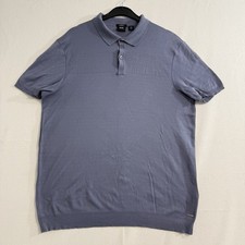 Boss Hugo Boss Pima Cotton Polo Shirt Men's X-Large Slate Blue Slim Fit