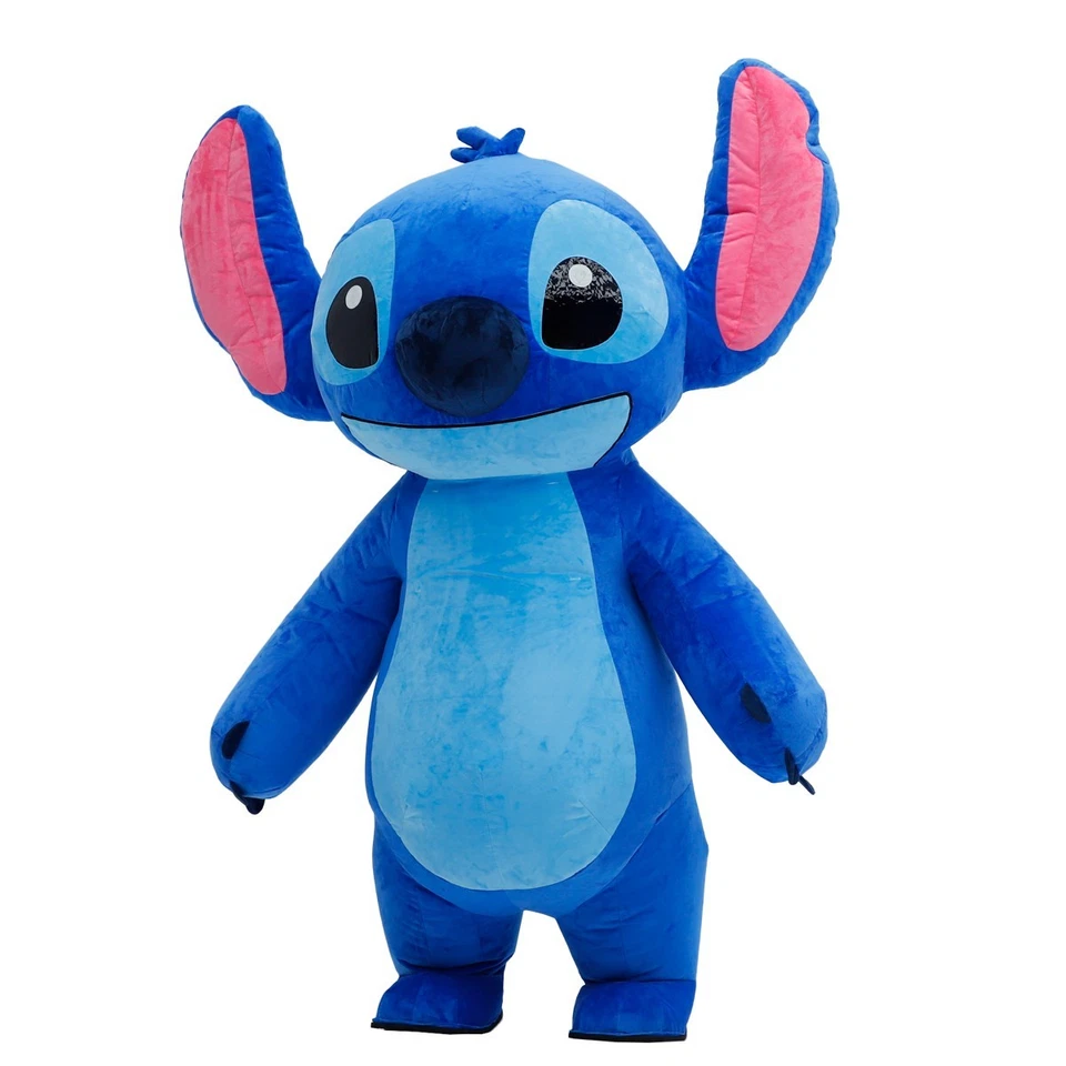 Inflatable Costume Stitch Mascot Plush Jumpsuit Halloween Cosplay Party Suit - Image 3 of 4