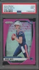 2024 Panini Prizm Pink #329 Drake Maye RC Rookie Mint PSA 9