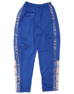 Champion Mens Graphic Tracksuit Trousers Medium Blue Polyester Sports AJ06