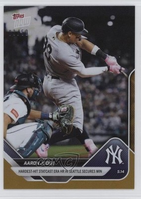 2025 Topps Now Gold Foil /50 Aaron Judge #179 12pd