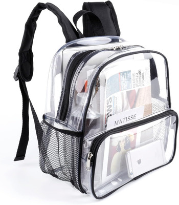 Clear Backpack for Stadium Events 12X6X12 Clear Bag Stadium Backpack Mini Small 
