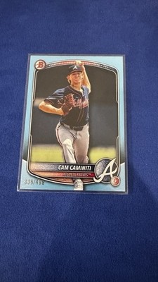 2025 Bowman Draft Cam Caminiti Sky Blue /499 Paper