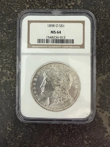 1898-O Morgan Dollar CERTIFIED NGC MS 64 Silver Dollar Beautiful!