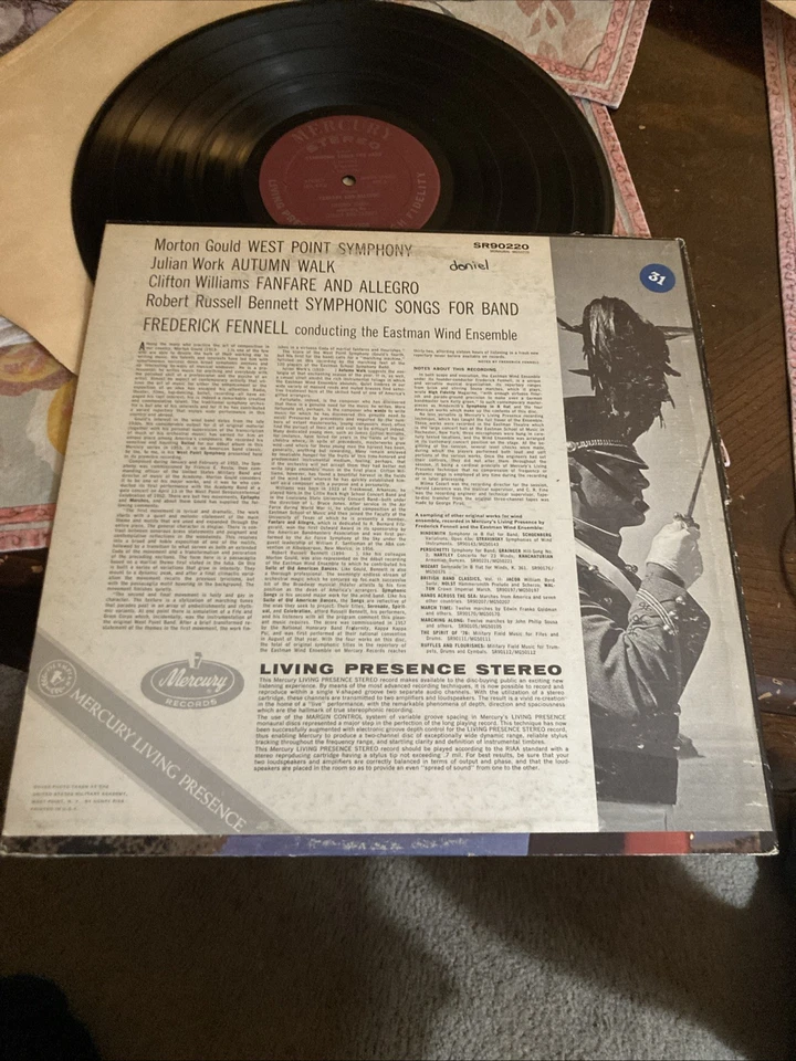 Gould: West Point Symphony, Fennell/Eastman, Mercury SR-90220, EX - Image 2 of 4