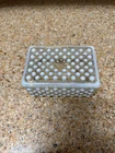 Vintage Anchor Hocking Moonstone Opalescent Hobnail Cigarette/Trinket Box W/Lid