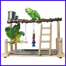 Bird Playground Birdcage Playstand Pet Bird Perch Platform Stand Parrot Play ...